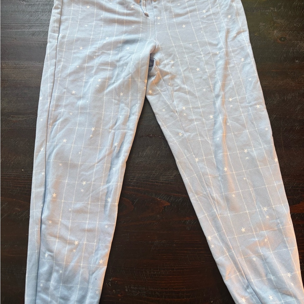 Light Blue Star Patterned PJ Set
